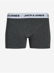 Jack&Jones Sada piatich boxeriek v kaki, modrej, šedej a čiernej farbe Jack & Jones S