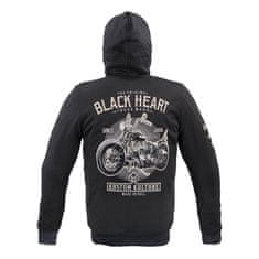 Black Heart Pánska mikina Kustóm Kultúra Hoodie s aramidom Farba čierna, Veľkosť XXL