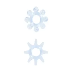 Joy Toy Transparetné modré krúžky POWER STRETCHY RINGS BLUE 2PCS