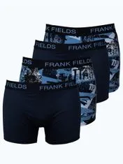 Frank Fields Pánska sada Boxeriek PopArt světle modré, tmavo modréXXL