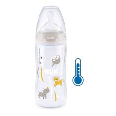 Manuka Health Dojčenská fľaša NUK FC+Temperature Control 300 ml BOX-Flow Control cumlík beige