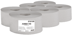 Primasoft Jumbo toaletný papier 190 mm, 1 vrstva, recyklácia, návin 120 m - 6 ks