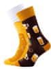 Many Mornings Pánske farebné ponožky Craft Beer žlté veľ. 39-42