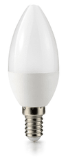 Berge LED žiarovka - ecoPLANET - E14 - 10W - sviečka - 880Lm - teplá biela