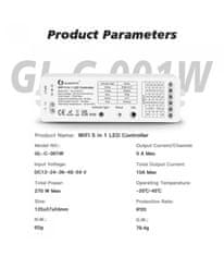 Gledopto GLEDOPTO WiFi 5-in-1 LED controller powered by Tuya (GL-C-001W) - ovládač LED pásov