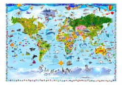 Artgeist Fototapeta - Mapa sveta pre deti 200x140 vlísová tapeta na stenu