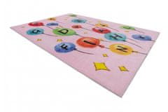 Dywany Lusczów Detský koberec BALLOONS ružový, velikost 160x215
