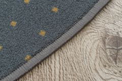 Dywany Lusczów Guľatý koberec AKTUA Rania sivý, velikost kruh 100