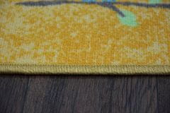 Dywany Lusczów Detský kusový koberec LITTLE OWL žltý, velikost 150x200