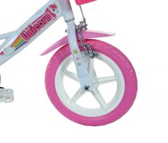 Dino bikes Detský bicykel Dino 124GLN biela+ružová potlač 12" 2022
