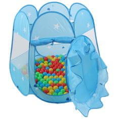 Kiduku Detský hrací stan s loptičkami Modrý