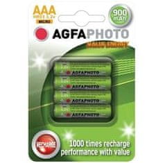 Agfaphoto nabíjací NiMH batéria AAA, 1.2V 900mAh, 4ks