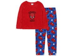 MARVEL COMICS Spiderman fleecové pyžamo s dlhými nohavicami pre chlapcov, červené, modré OEKO-TEX 2-3 let 92-98 cm