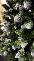 ROY Umelý vianočný stromček borovica strieborná so šiškami De Lux 250 cm