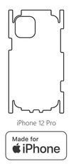 emobilshop Hydrogel - matná zadná ochranná fólia (full cover) - iPhone 12 Pro - typ výrezu 7