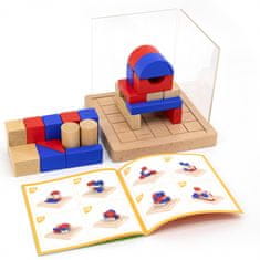 Viga Toys 3D Montessori drevená stavebnica