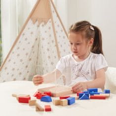 Viga Toys 3D Montessori drevená stavebnica