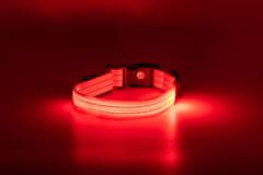 limaya LED svietiaci obojok pre psov Reflex Pink S (28 cm - 40 cm)