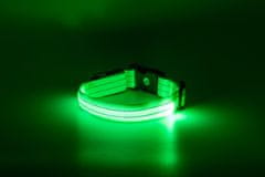 limaya LED svietiaci obojok pre psov Reflex Green S (28 cm - 40 cm)