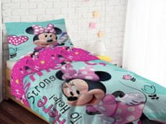 Faro Tekstylia Posteľné obliečky Minnie Mouse - Hearts and Flowers