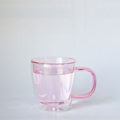 Ty Glass Termo hrnček s dvojitým sklom 300ml - pink