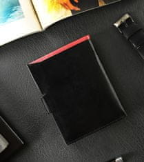 RONALDO Kožená peňaženka so zapínaním a RFID systémom