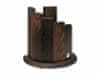 Böker Manufaktur 030402 Kruhový stojan na 7 nožov, jaseňové drevo s čiernou úpravou
