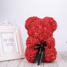 VIVVA® Luxusný plyšový medveď z umelých ruží v darčekovom balení | LOVEBEAR