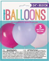 Unique Balóny veľké ružovo-fialové 60cm