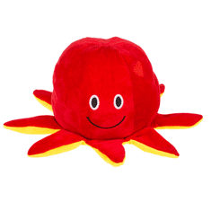 Out of The blue Plyšová chobotnica reverzibilná - červeno-žltá