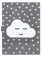 Dywany Łuszczów Detský kusový koberec Petit Cloud stars grey 120x170