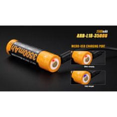 Fenix Batéria 18650 3500 mAh (Li-ion) USB - nabíjací, 1 ks