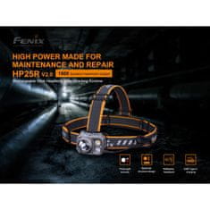 Fenix Čelovka HP25R V2.0 - 1600 lm, súčasťou akumulátor 5000 mAh