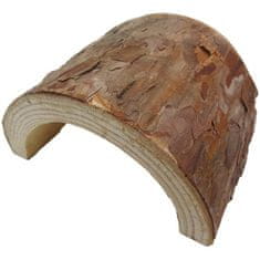 KOMODO Dekorácia prírodné - úkryt drevo s kôrou 12x6x13cm