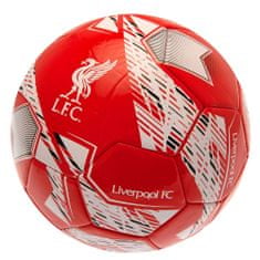 FAN SHOP SLOVAKIA Futbalová Lopta Liverpool FC, Veľkosť 5, Biela s Červeným Znakom LFC