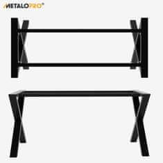 MetaloPro Belaga Stolové nohy kovové, stabilné stolové podnože, stolové nohy čierne, stolové podnože do jedálne,180 cm