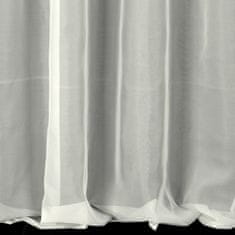 DESIGN 91 Hotová záclona s krúžkami - Lucy krémová hladká, š. 1,4 m x d. 2,5 m