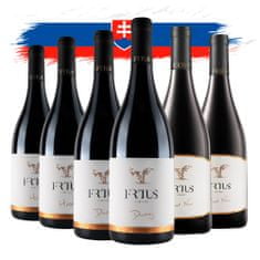 Frtus Winery Víno Balíček slovenských vín Frtus Winery – červené, 6 vín 0,75 l