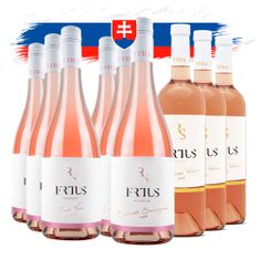 Frtus Winery Víno Balíček slovenských vín Frtus Winery – ružové, 9 vín 0,75 l