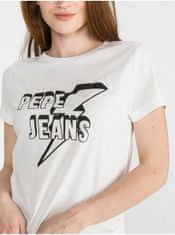 Pepe Jeans Tričká s krátkym rukávom pre ženy Pepe Jeans - biela XS
